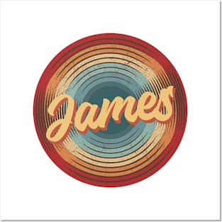 James Vintage Circle Posters and Art